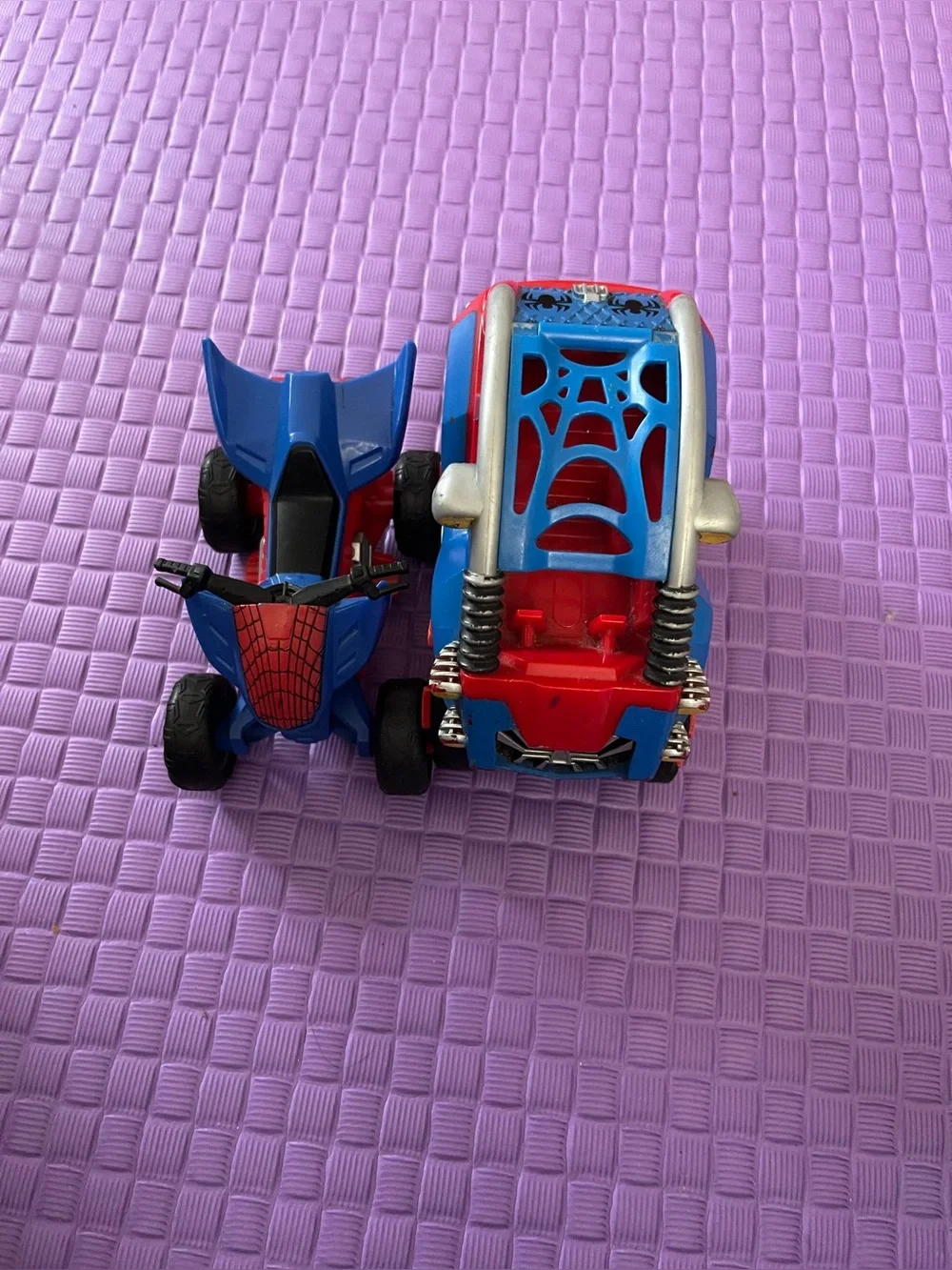 Spiderman Red and Blue Kids Quad and Buggy Toy Set